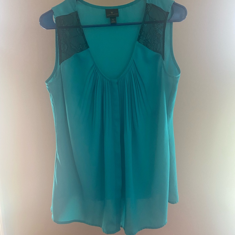 Sheer blouse.